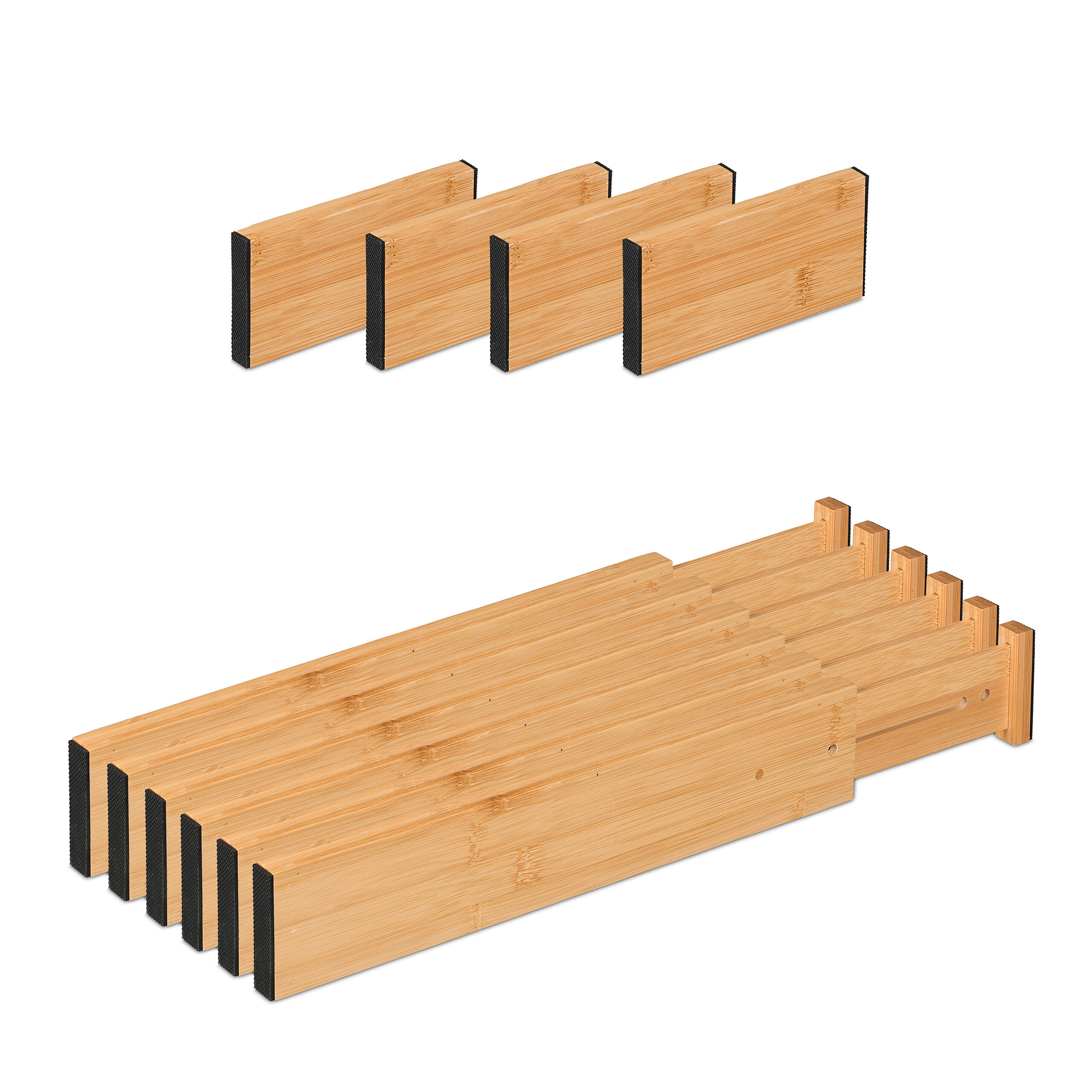 Image of 10-piece Drawer Divider Set In Natural