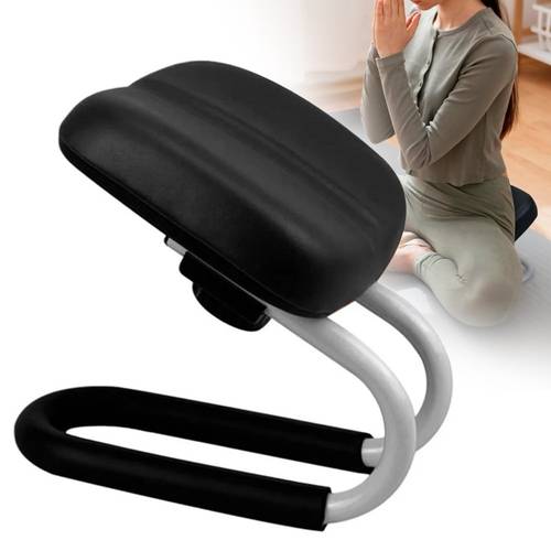 Adjustable Portable Meditation Stool Kneeling Seat Ergonomic Prayer Stool Yoga Chair Metal Frame Foam Cushion Meditation Support for Yoga Prayer Relaxation