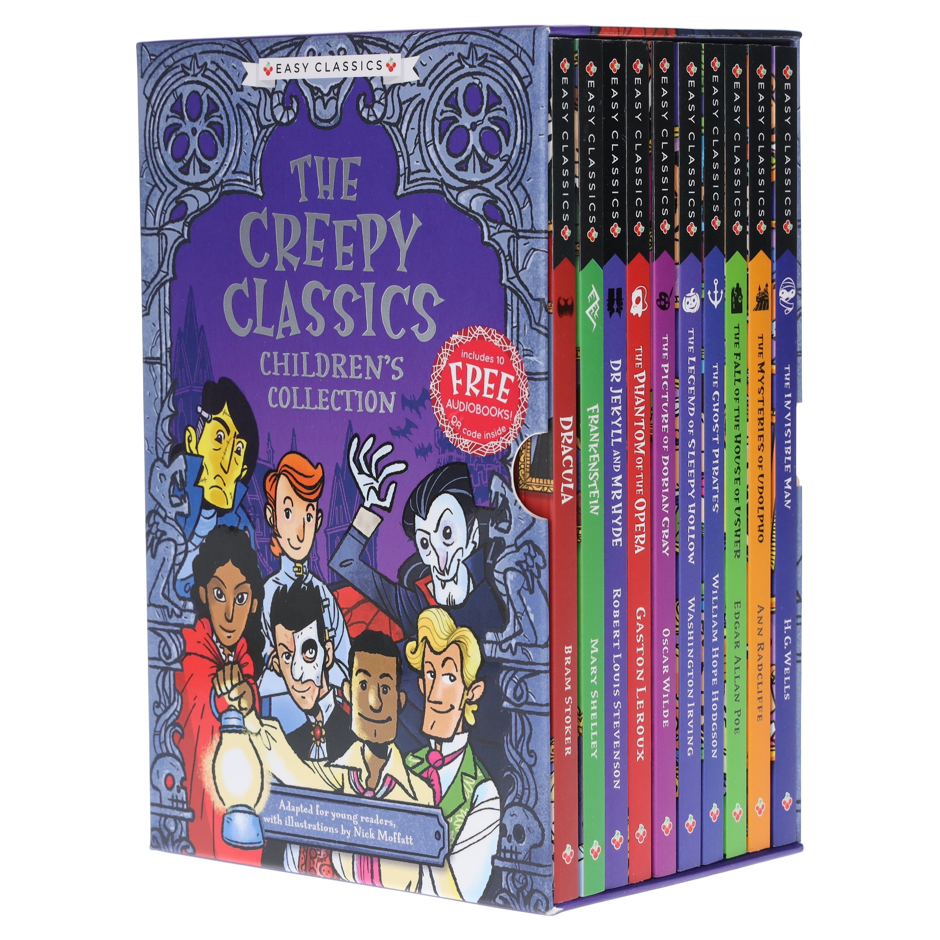 TEMU The Creepy Classics: Childrenâ€™s Easy Classics Collection 10 Books Box Set - Ages 7-11 - Paperback