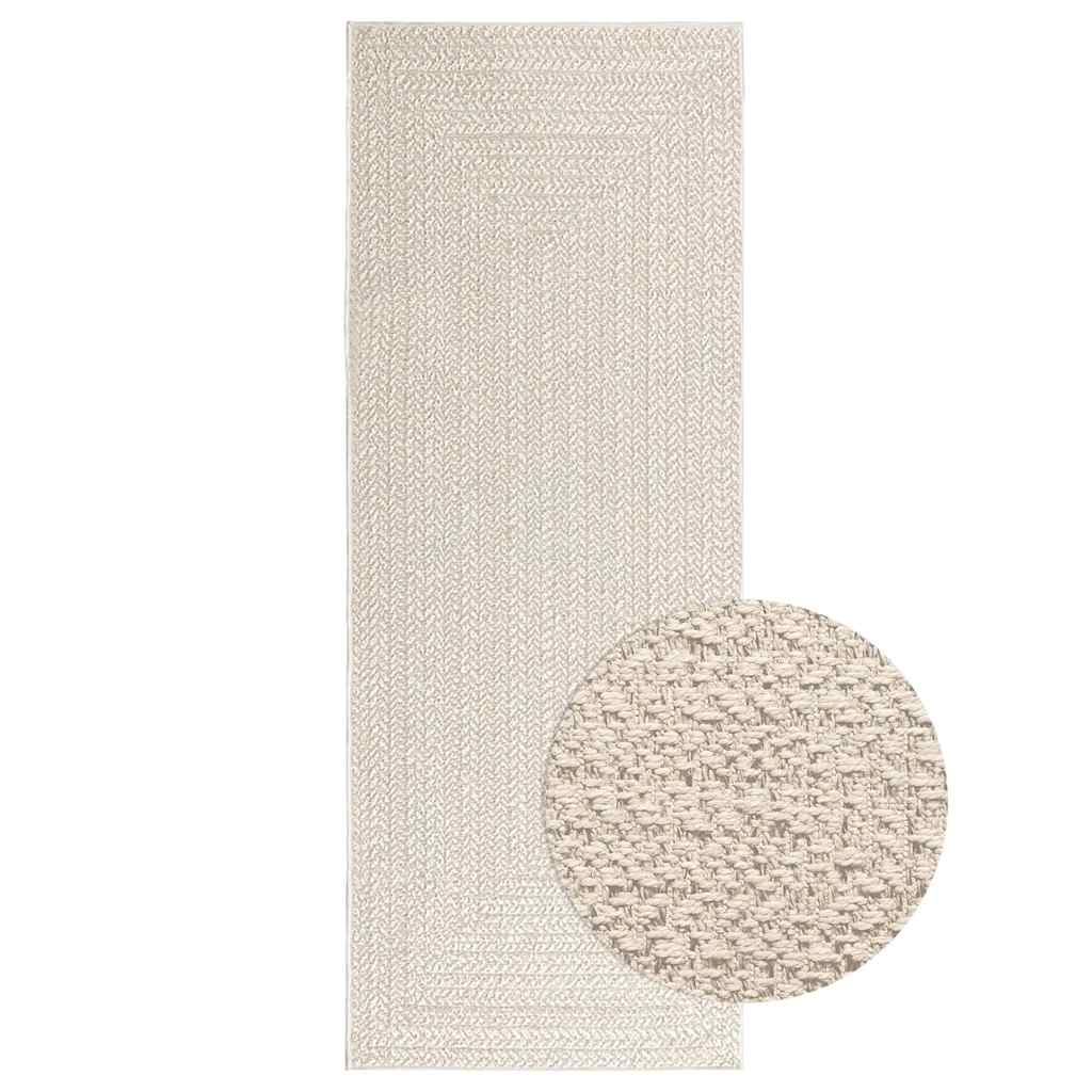 Image of Cream Carpet 80x200 Cm Jute Look Indoor And Outdoor, Doormat, Floor Rug, Carpet, Floor Mat, Runner, Indoor Carpet