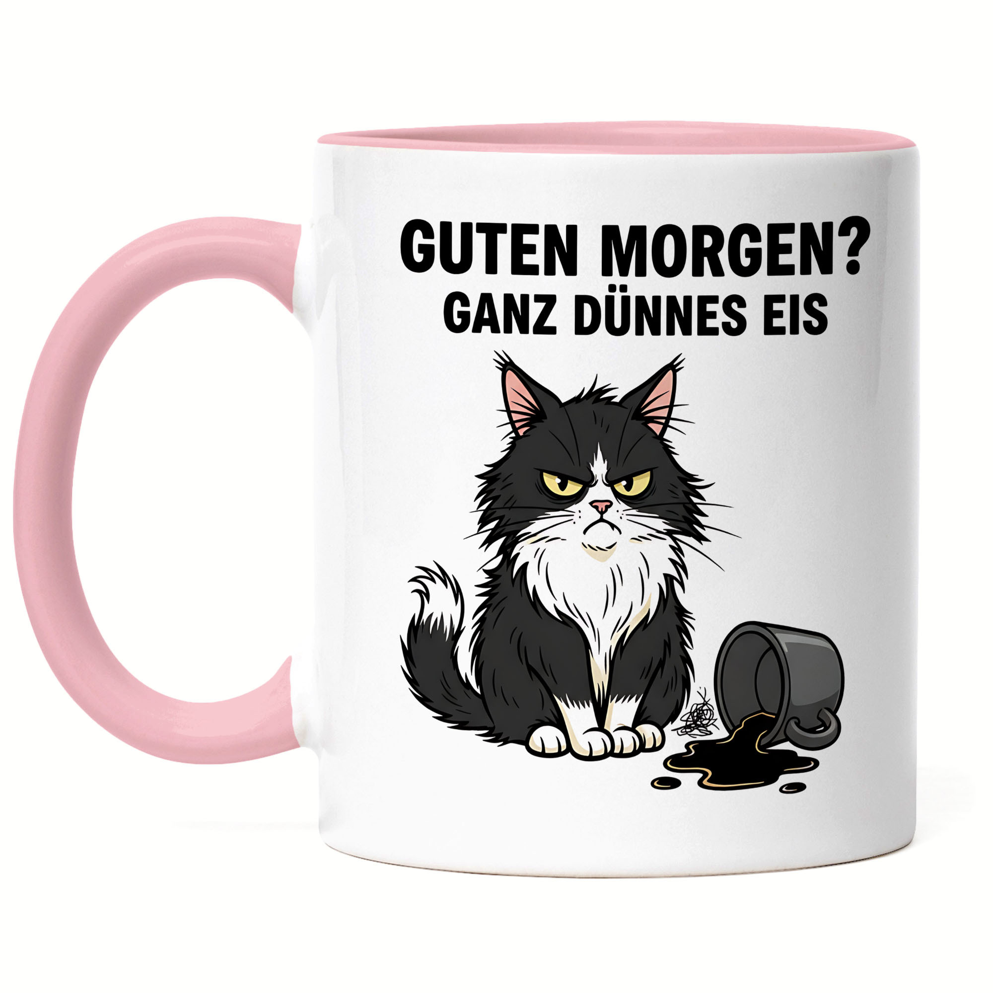 Ultra- Mug - Black Funny Quote Cat Humor Gift Idea - Coffee Cup, Coffee Mug