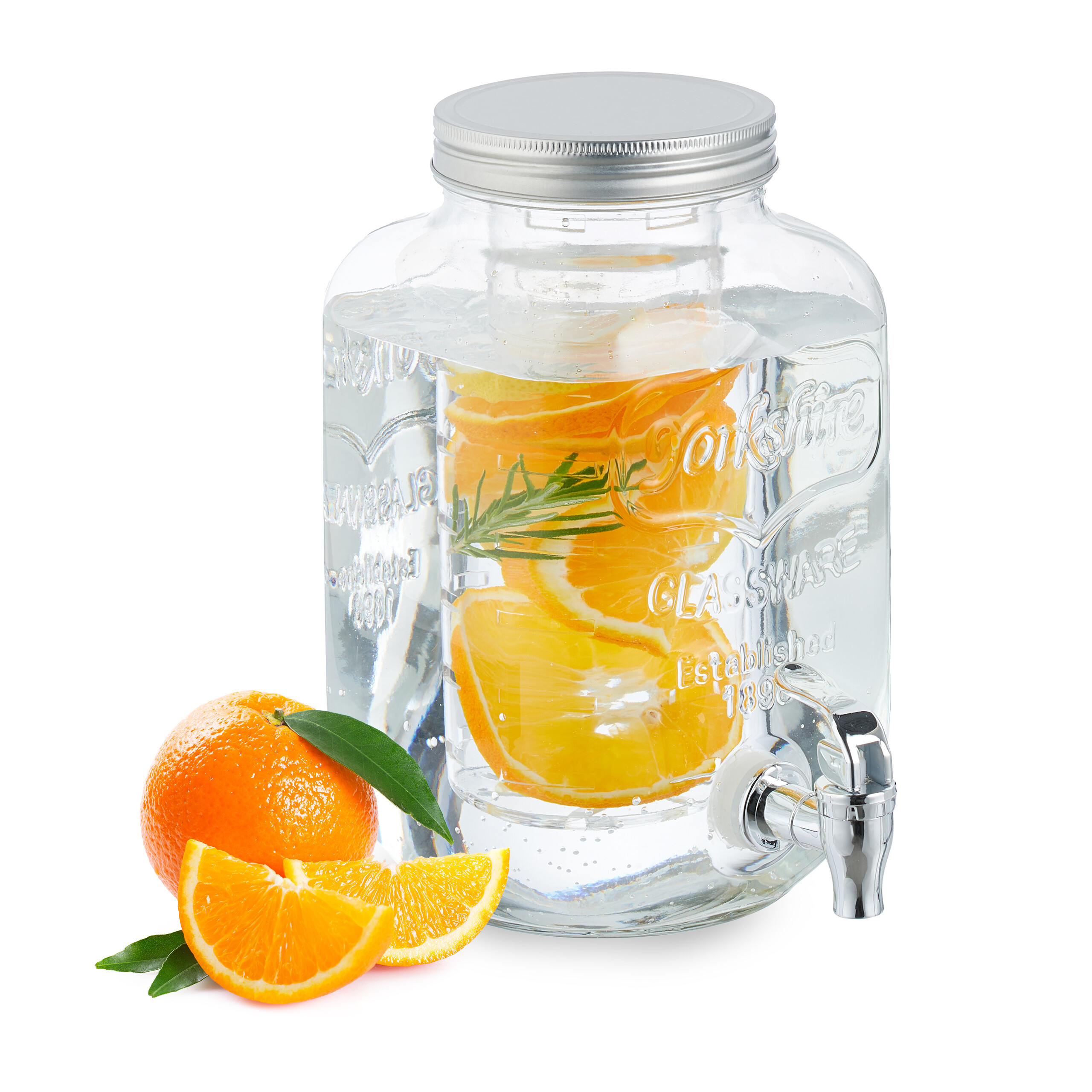 Transparent Beverage Dispenser - 4 Liter