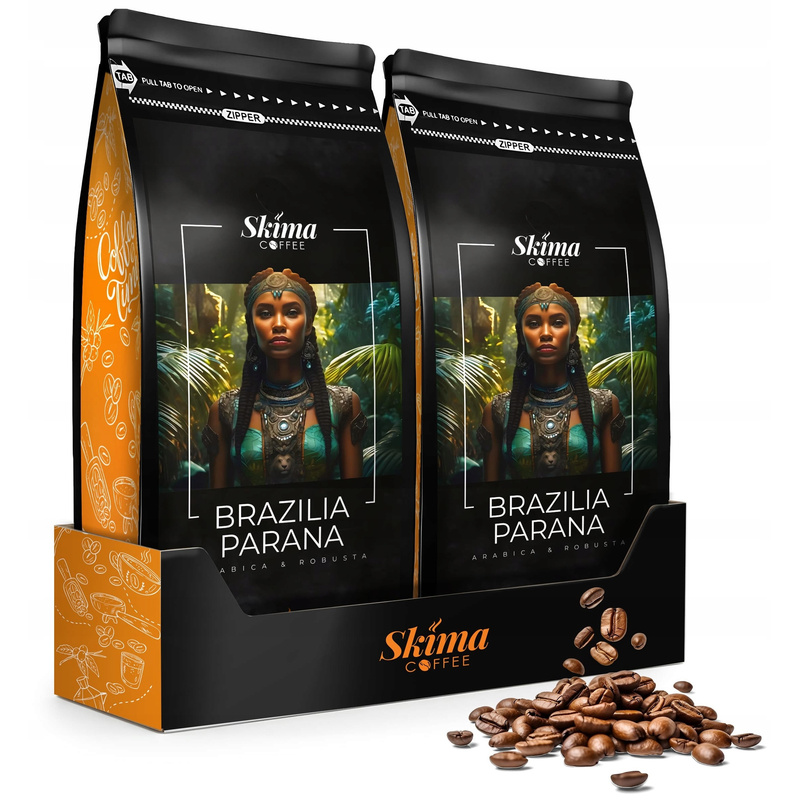 Ground Coffee 2x1kg Brazil Parana Freshly Roasted For Espresso + Free