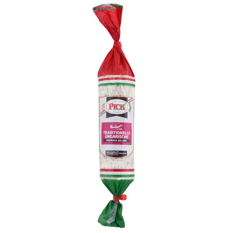 Image of Pick Traditional Hungarian Paprika Salami – Spicy Sausage – Beechwood Smoked & Air-dried – 400g
