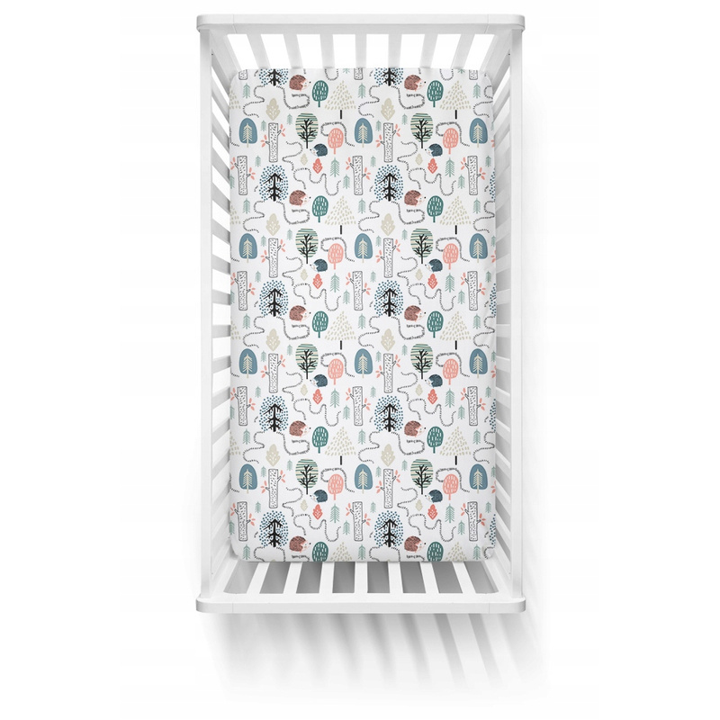 Ankras Pamučna Plahta s Gumicom za Krevetić 120x60cm Dizajn Ždretaša - Premium Kvaliteta, Izrađeno u Poljskoj, Prozračno, Izdržljivo za Dječju Posteljinu