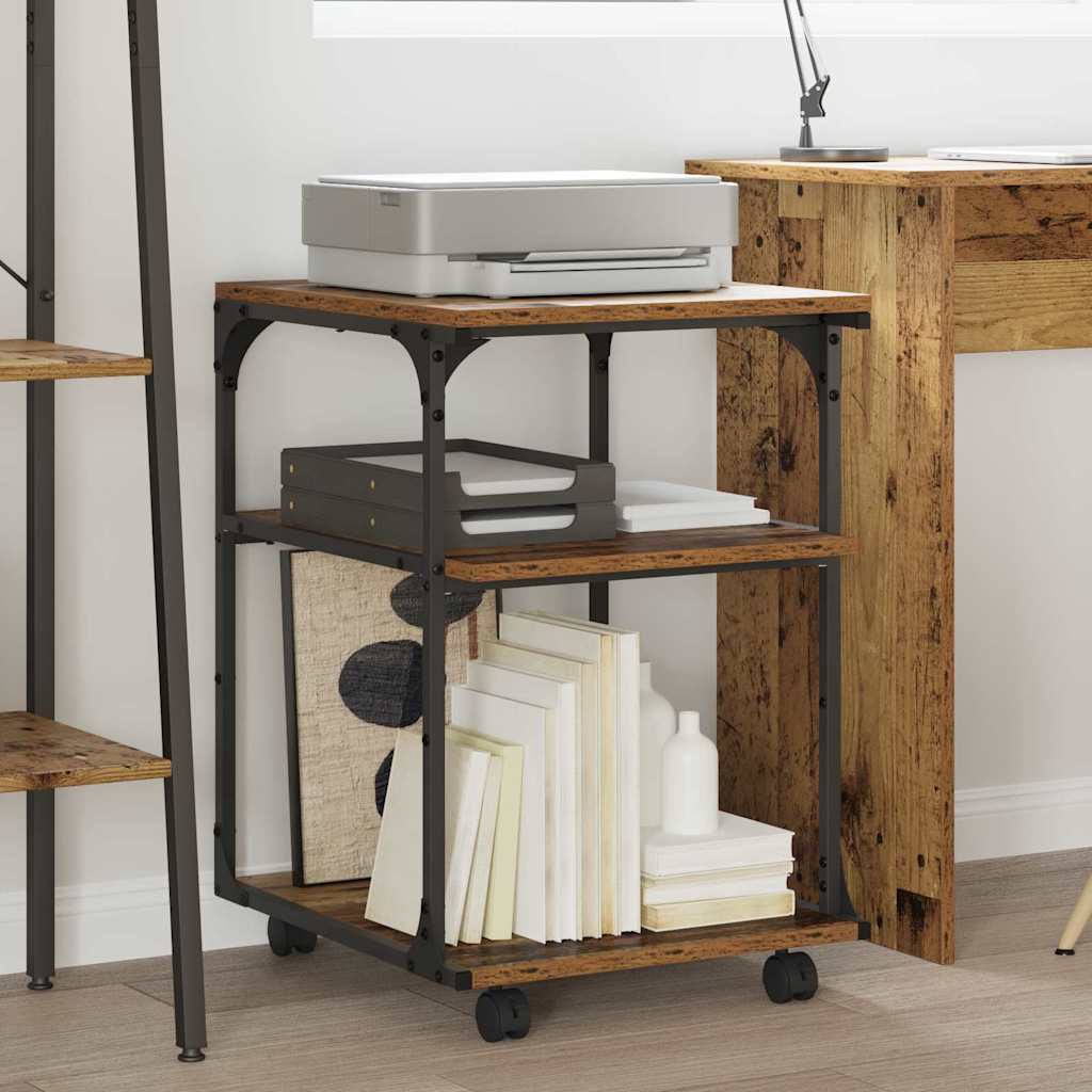 Vidaxl Printer Stand Office Furniture Printer Holder Rolling Stand Storage Stand Office Accessories Printer Storage Printer Shelf Office Stand