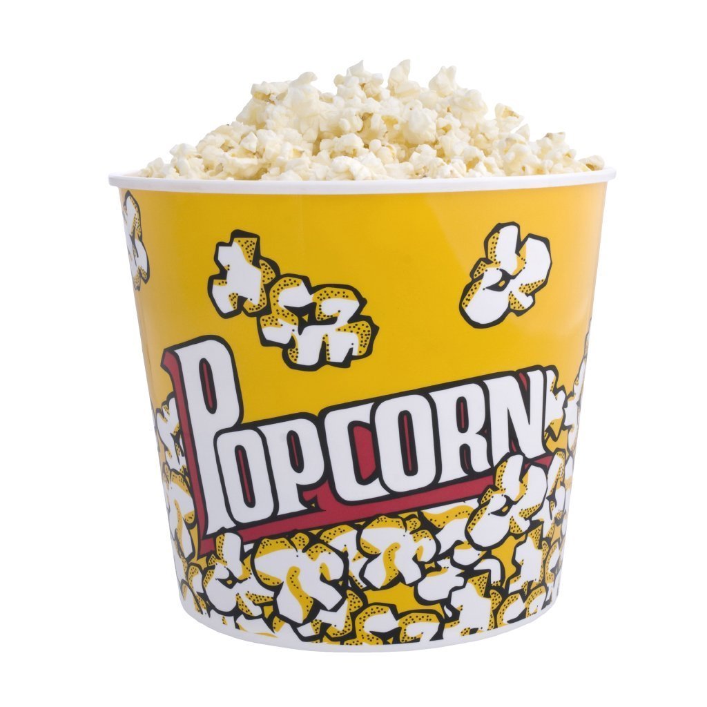 TEMU Casa Cestino per Pop Corn - 20x19, 70x16, 30 cm, Cestino in Plastica per Snack, per Cinema, Feste e Serate a Casa - Design Pratico da Pulire
