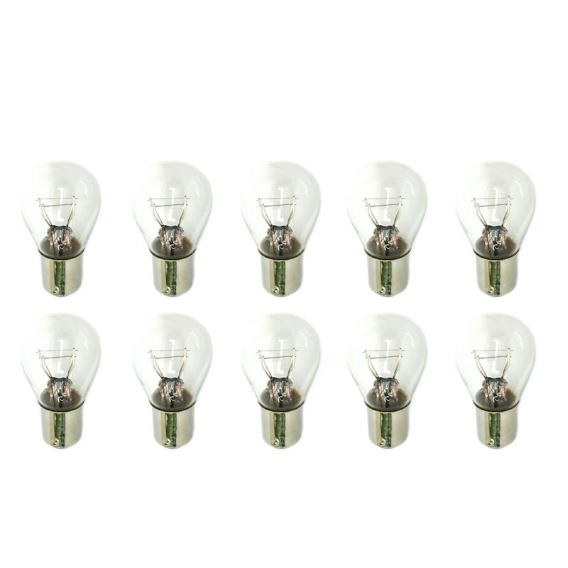 TEMU 10x Halogen Lamps S25 P21/5w 12v Bay15d Double Filament Stop Position Car