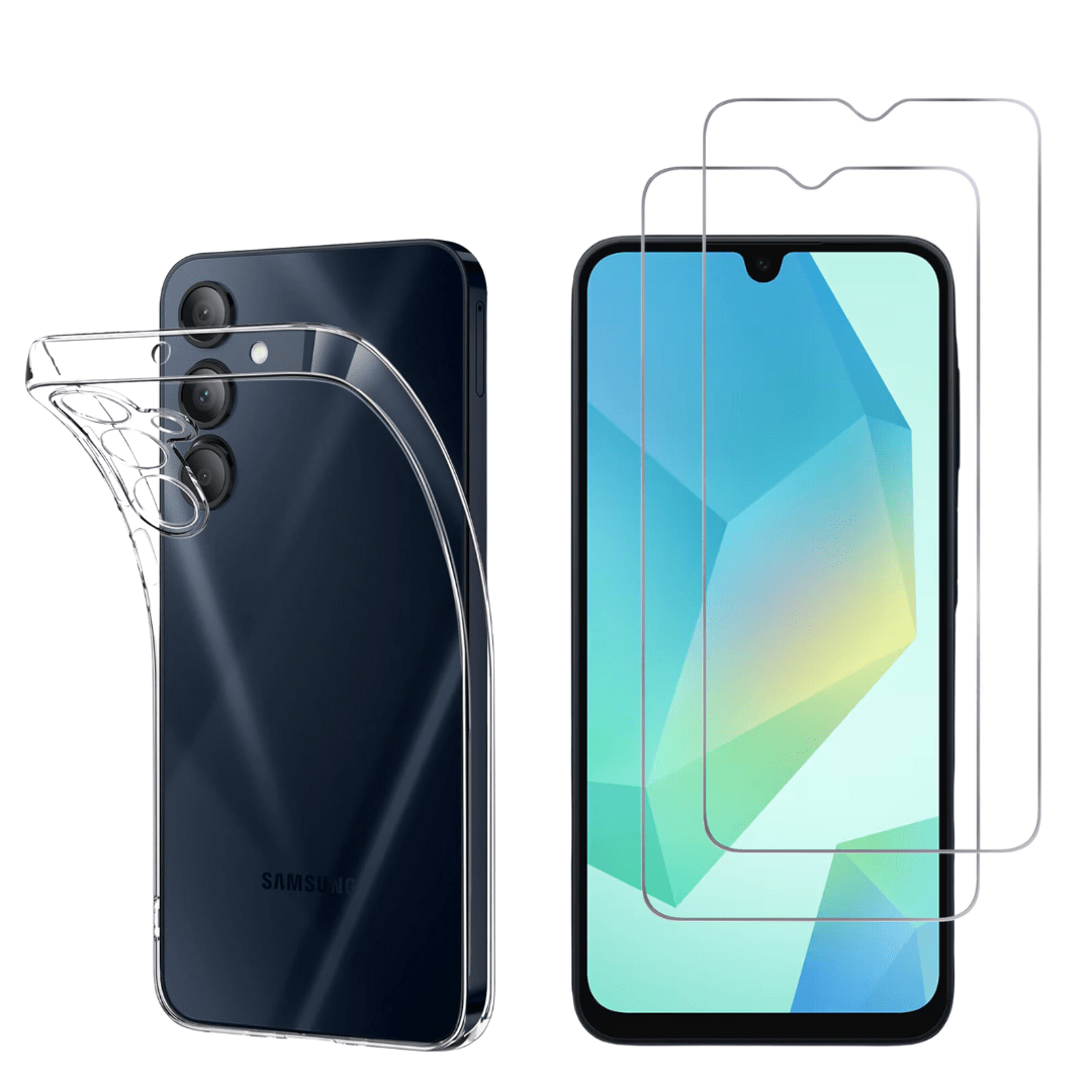 TEMU Coque pour Samsung Galaxy A16 4G / A16 5G et 2 Verres Trempé Film Protection Phonillico®
