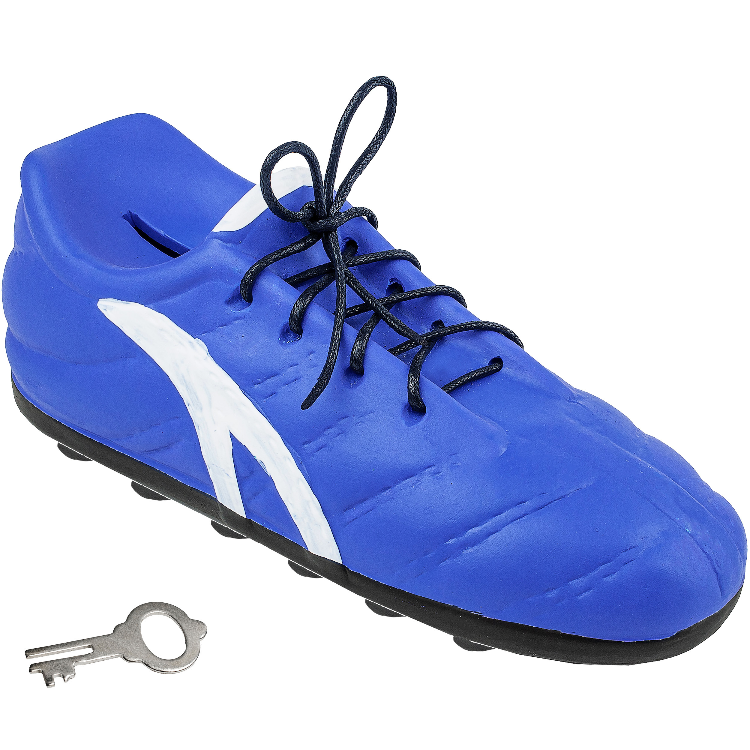 3d Effect Piggy Bank - Soccer Shoe / Shoe - Sports Shoe - - With Key And Lock - With Real Shoelaces! - 23 Cm - Sturdy