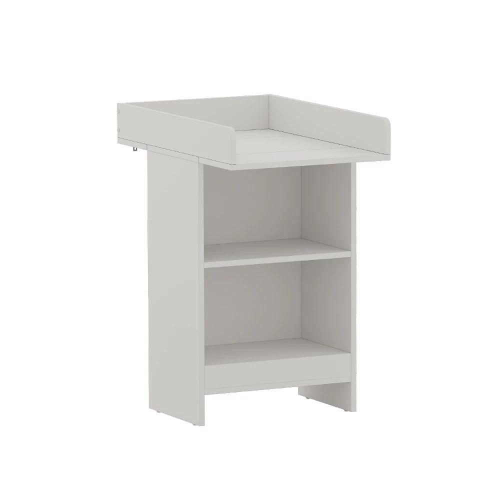Image of Mona White Changing Dresser 60 X 103.5 Cm, Baby Changing Table With Changing Top For , Living Room Cabinet, Particle Board, 16 Mm, Nursery Room