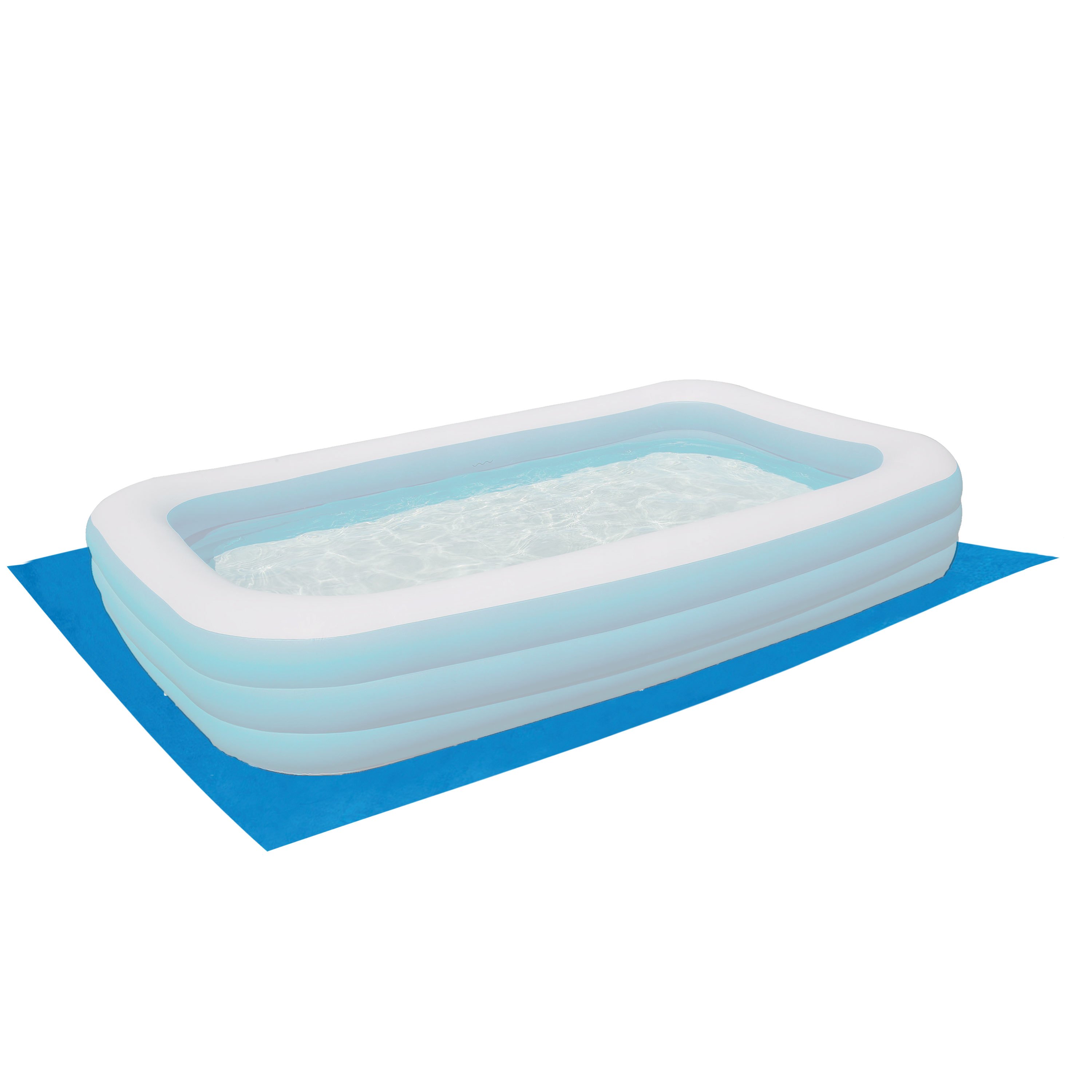 Image of Rectangular Pool Liner Family Pool 262x175cm - 110g/m² Pe - Waterproof - Floor Foil Underlays Protection Ground Tarpaulin Tarpaulin Inflatable Pool Swimming Pool Pool Accessories