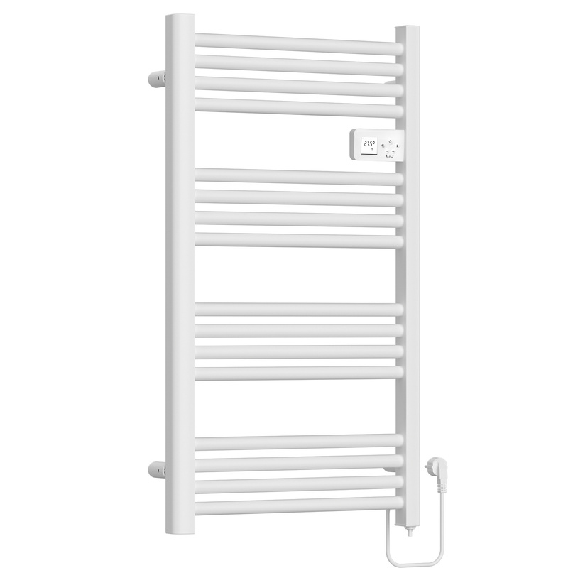 Image of Bathroom Electric Heated Towel Rail Wall-mounted Thermostat High Power 500w Maltec Bh500w-wh
