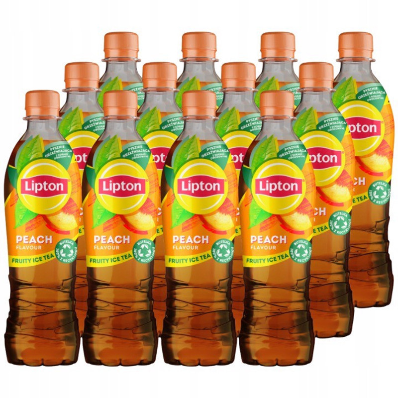 Image of Lipton Ice Tea Peach Non-carbonated Drink 500 Ml X 12pcs