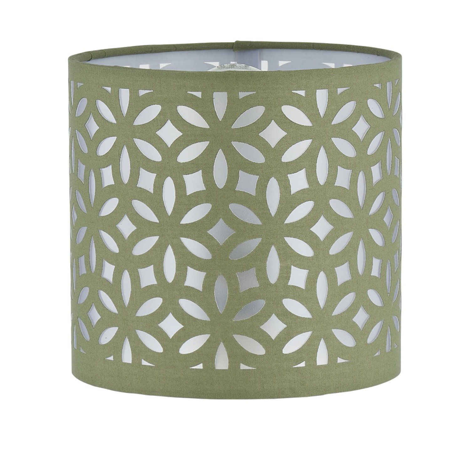 First Choice Lighting Sage Green Laser Cut 15.5cm Table Lamp Shade