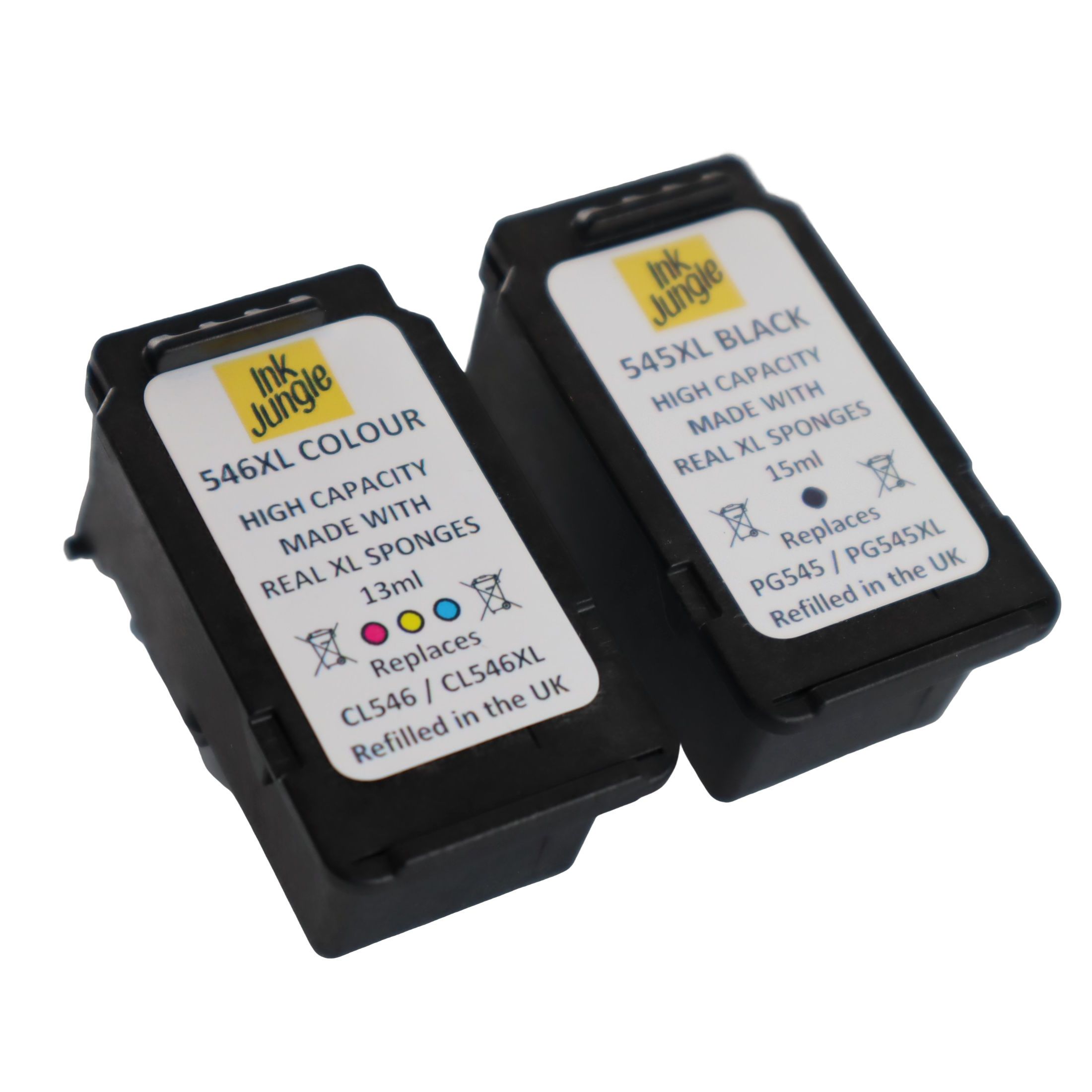 TEMU Pg545xl Black & Cl546xl Colour Photo For Mg2450 / Mg2455 / Mg2545s / Mg2550 / Mg2551s / Mg2555 / Mg2555s / Ip2850 / Ip2855 / Mg2950 / Mg2950s /