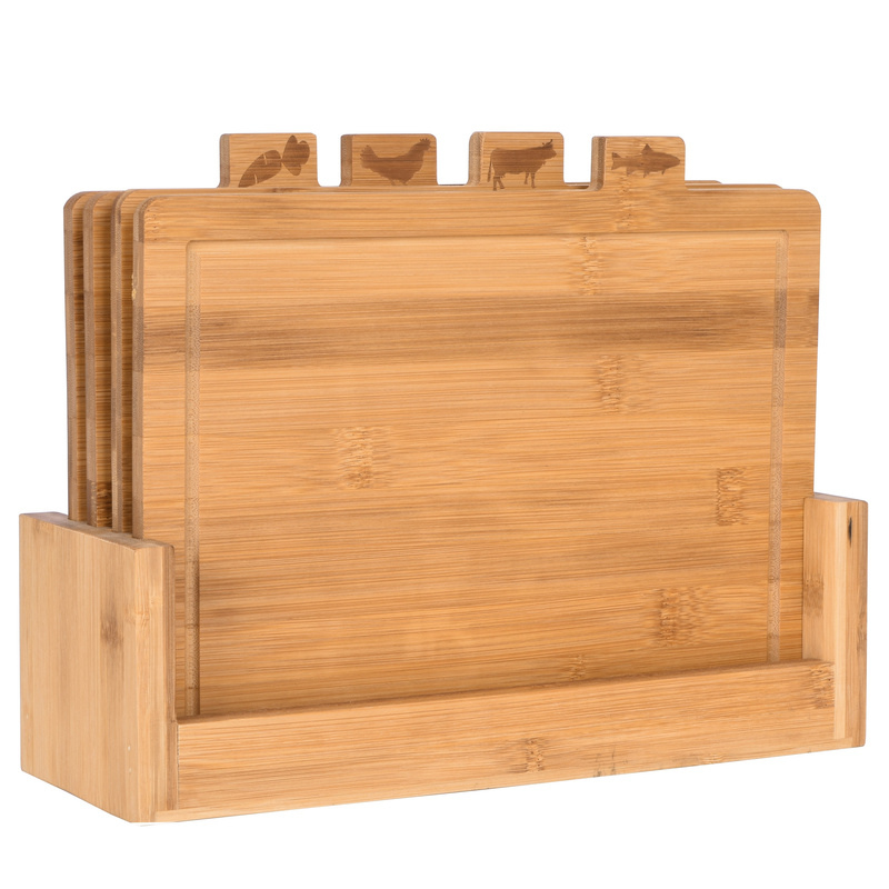 Bamboo Cutting Board Set By Dori, 4-piece