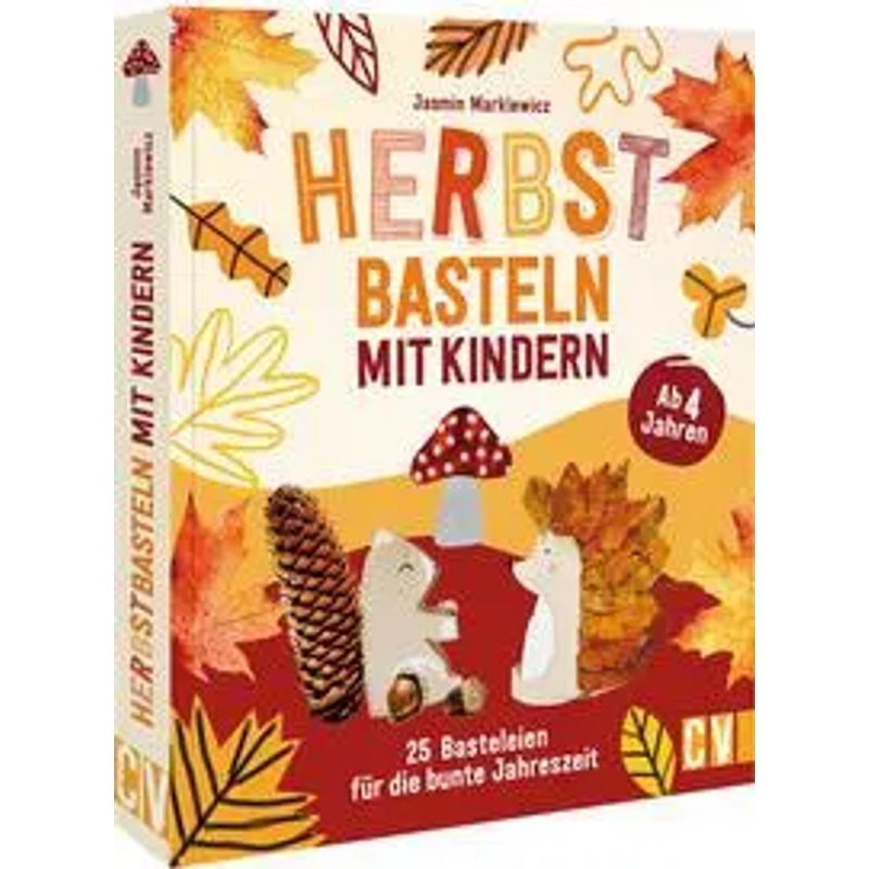 Image of Autumn Crafting With Children - Paperback - 25 Crafts For The Colorful Season. From 4 Years Old - Jasmin Markiewicz - 96 Pages - German - 2023 - Velber Verlag - Ean 9783841103079