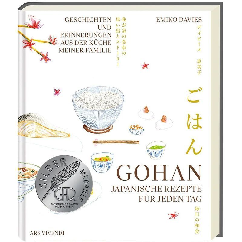 Image of Rice - Book - Japanese Recipes For Every Day Stories And Memories From My Family's Kitchen Gad Silvery Medal 2025 - Emiko Davies - 272 Pages - German - 2024 - Ars Vivendi - Ean 9783747206201