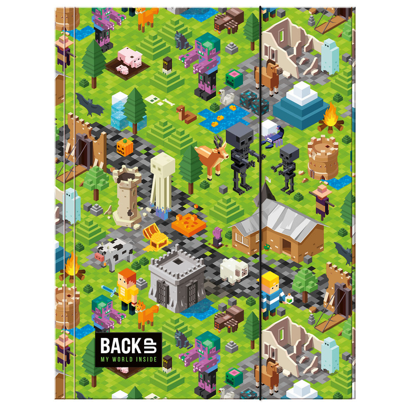 A4 Binder With Elastic Band "pixele Backup" By Derform