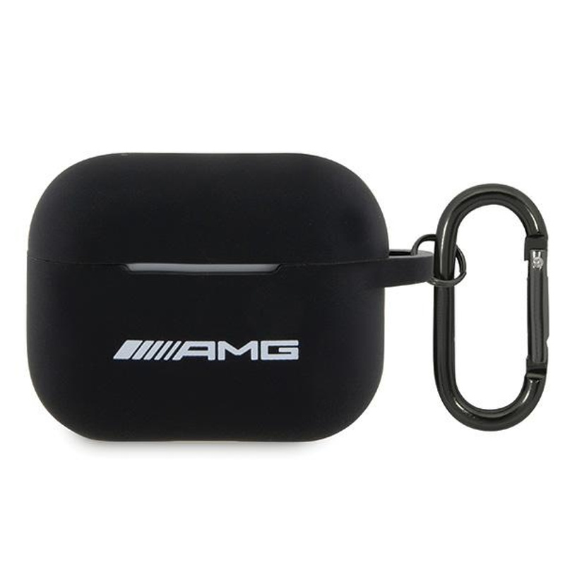 AMG Silicone Case for AirPods Pro 2 - White with Black Logo