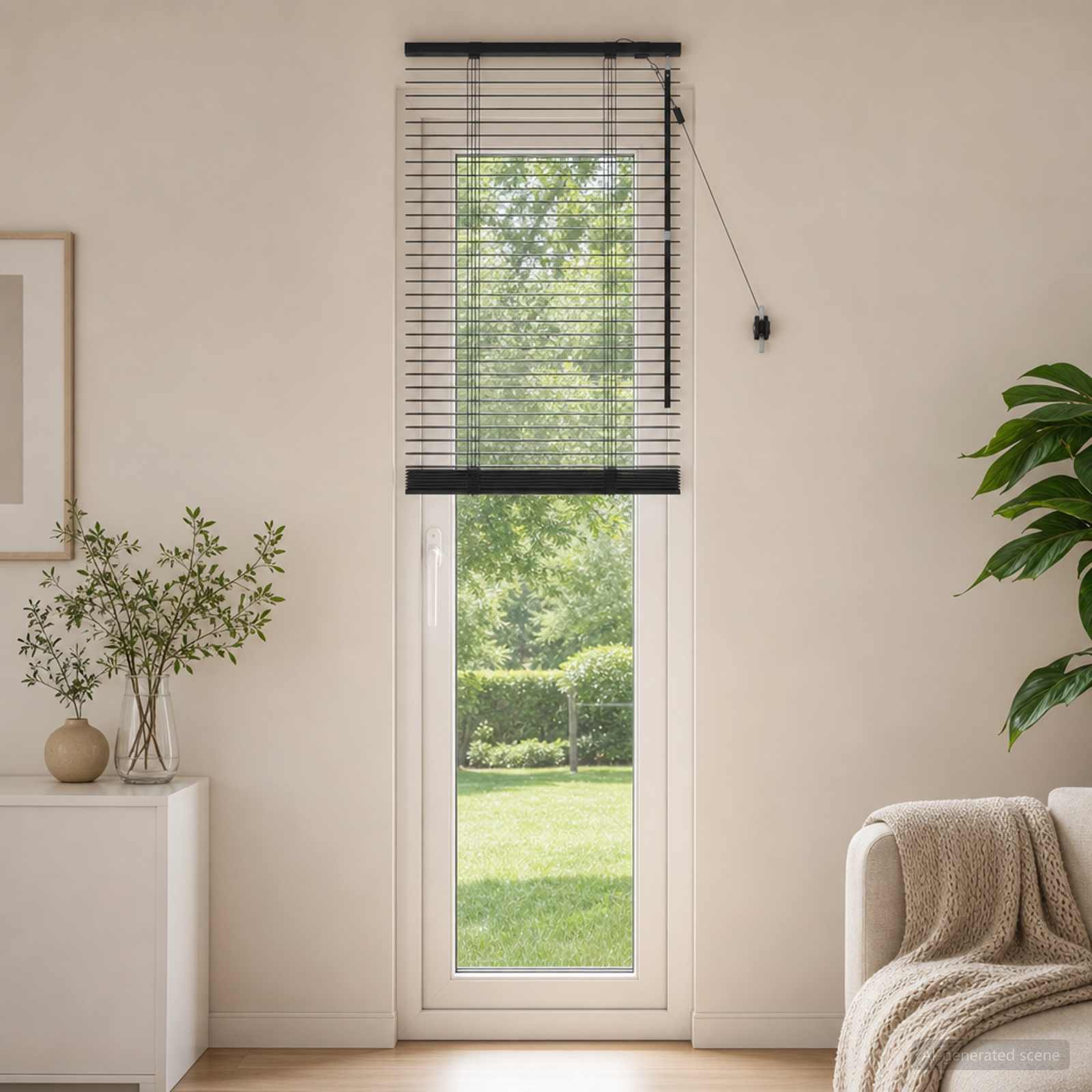 Image of Venetian Blind Black 60 X 250 Cm