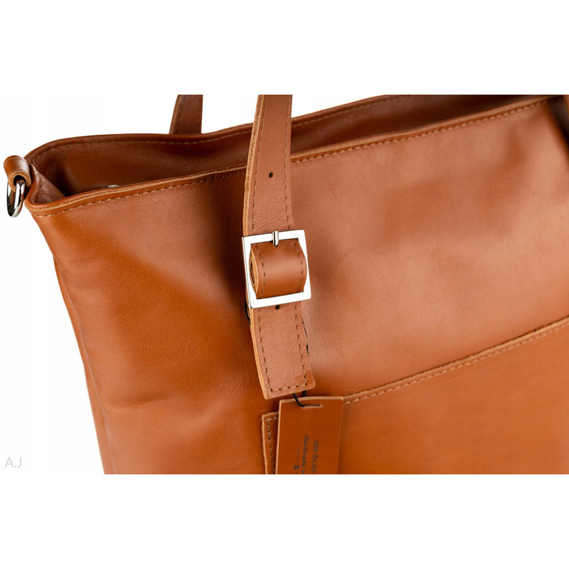 Natural Leather Shoulder and Handbag for Women - Camel Color, Large Capacity, A4 Compatible, with Detachable Strap and Coin Purse