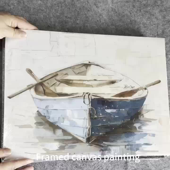 Customizable Canvas Painting with Pine Wood Frame, Perfect for Memories