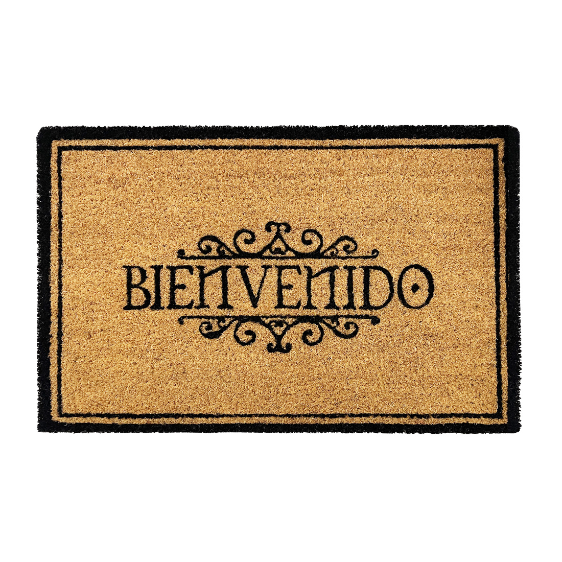 TEMU Felpudo de Coco Natural Ecológico Animado con Dibujos y Frases. Felpudo Resistente y Antideslizante, Ideal para Interior y Exterior en Puertas ,