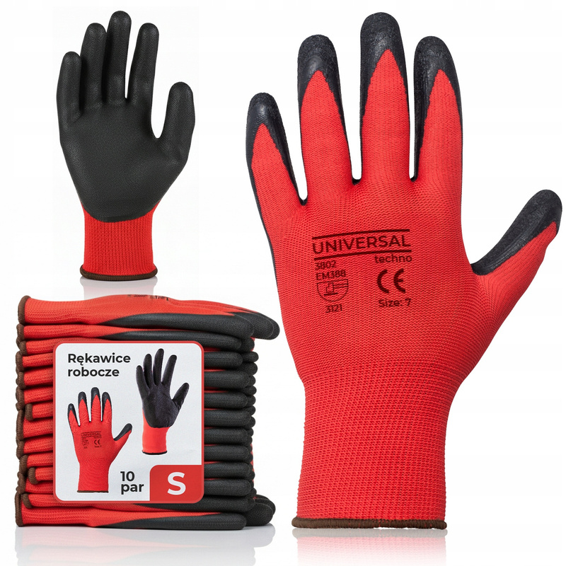 TEMU Work Gloves, Latex Garden Gloves, Set Of 12 Pairs, Size S