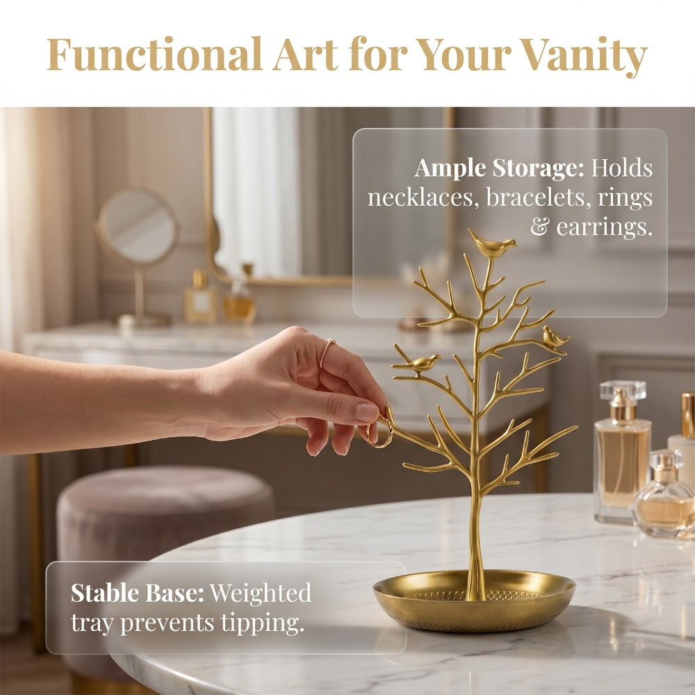 Tree Branch Jewelry Rack for Necklace Display