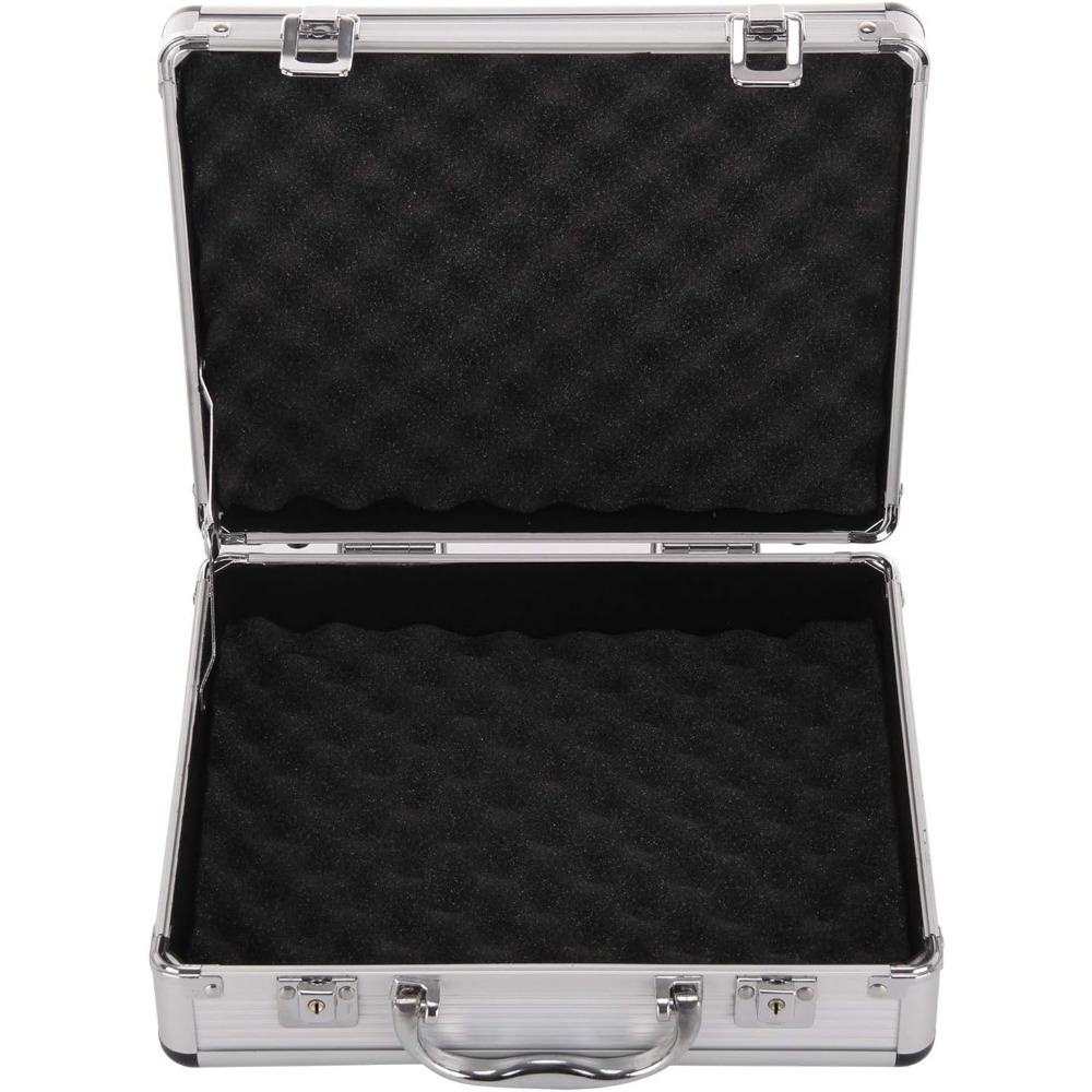 Lockable Silver Flight Case Tool Box for Instruments & Cameras