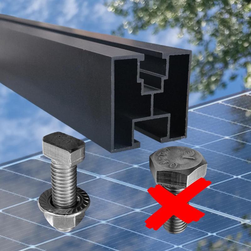 10x A2- Screws M10 X 32 - Ideal For Of Photovoltaic Rails And As A Replacement For The M10 Hexagon Screw