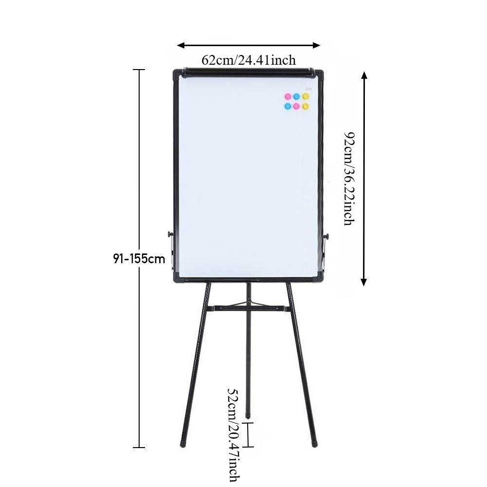 TEMU Tripod Whiteboard Easel, Adjustable Height Dry Erase Board Stand, Portable Holder For Office Meeting Classroom Presentation, With 3 Whiteboard