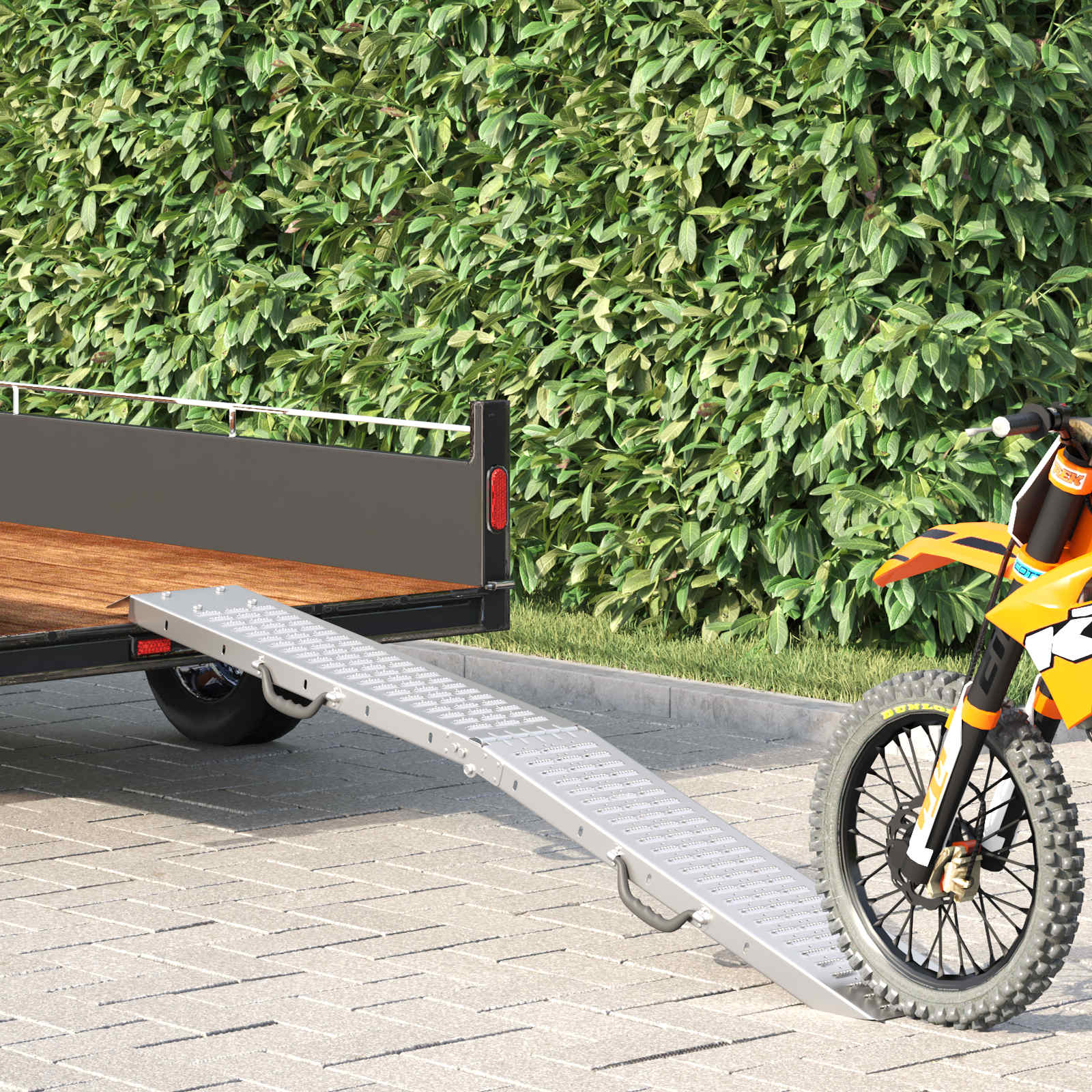 Image of Vehicle Ramp Car Ramp Garage Ramp Workshop Ramp Transport Ramp Vehicle Loader Car Ramp Outdoor Ramp Heavy-duty Ramp
