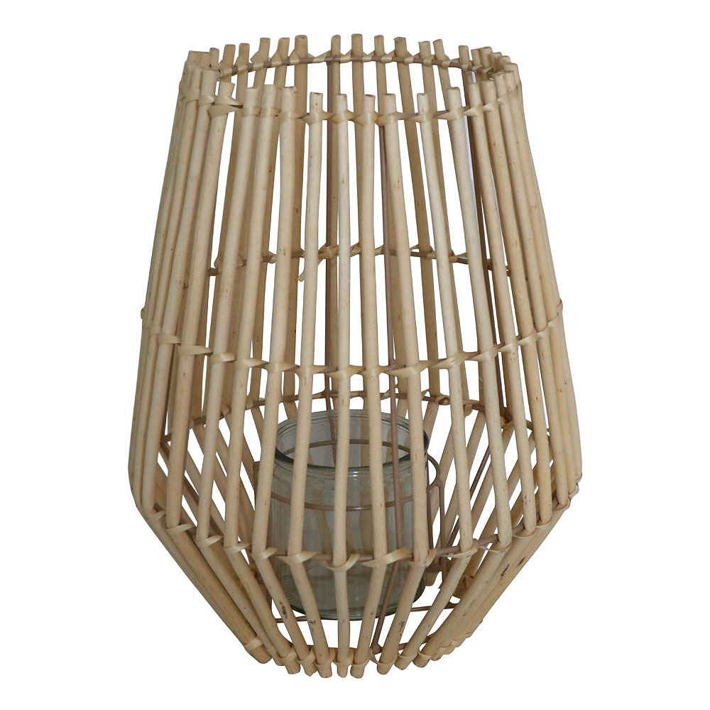 Image of Bamboo Candle Holder Bamboo Natural, H36cm, Bamboo Wind Lantern, Bamboo Candle Holder