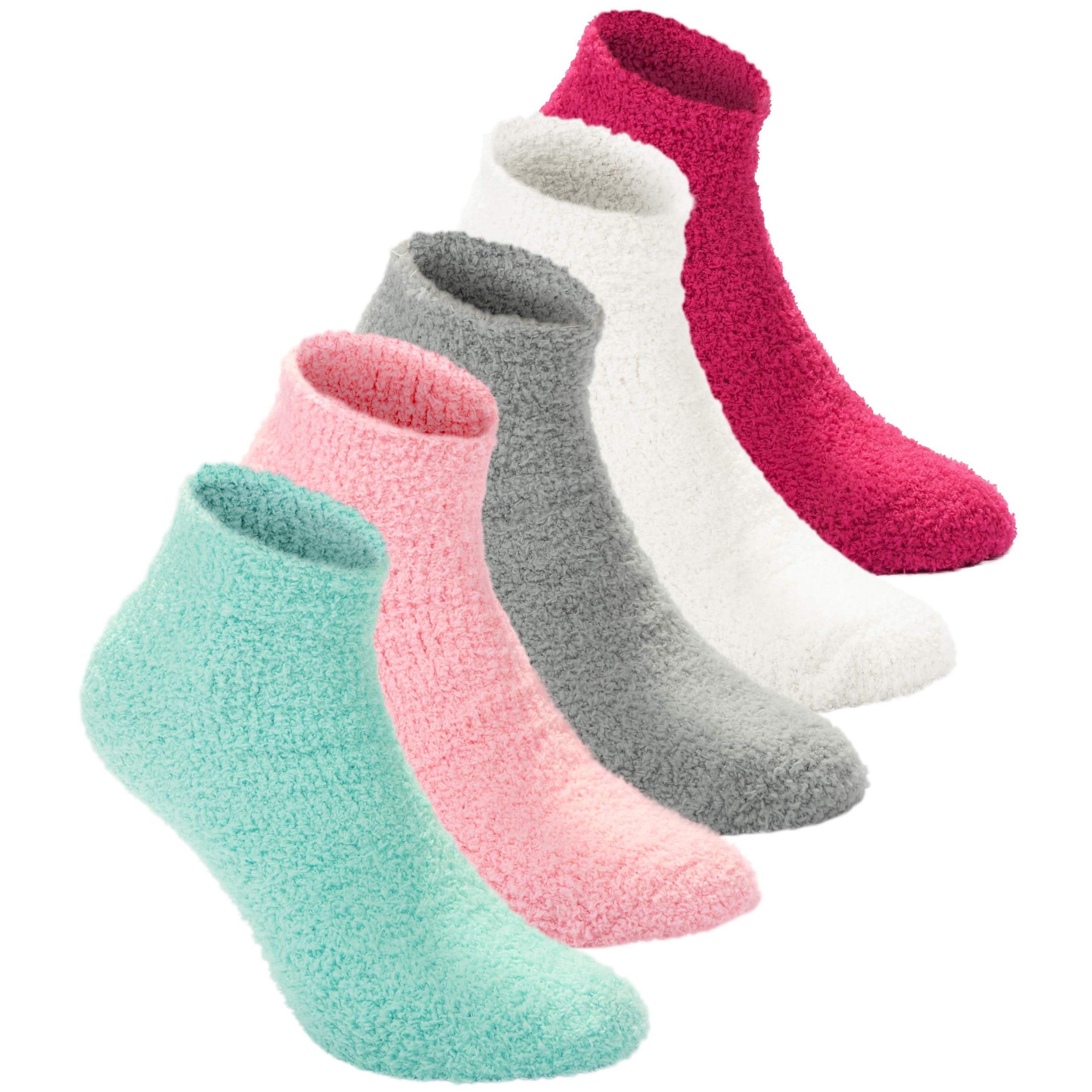 Brubaker 10-pack Women's Bed Socks Warm And Fluffy - Cozy Socks Set