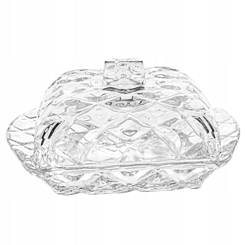 TEMU Glass Butter Dish Crystal Butter Dish Decorative Ornamental