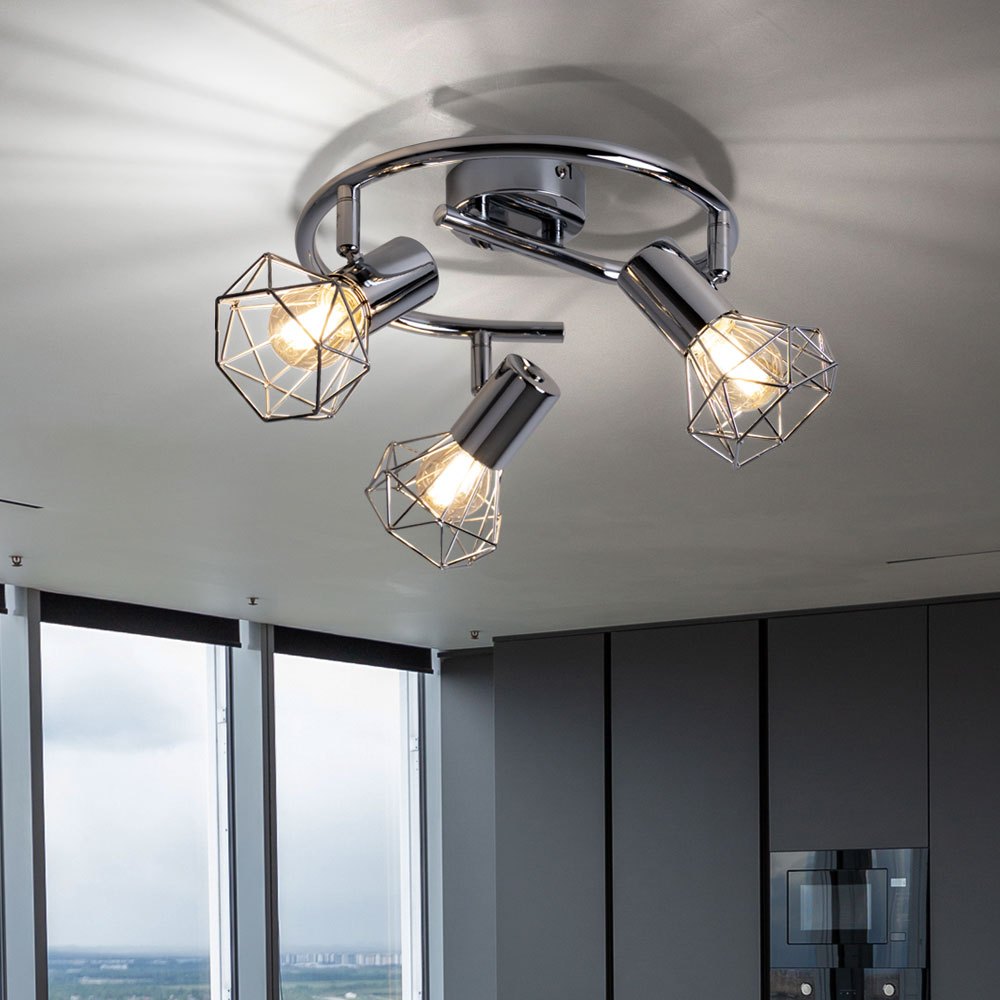 Design Ceiling Lamp Spotlight Rondell Living Room Lighting Cage Fixture