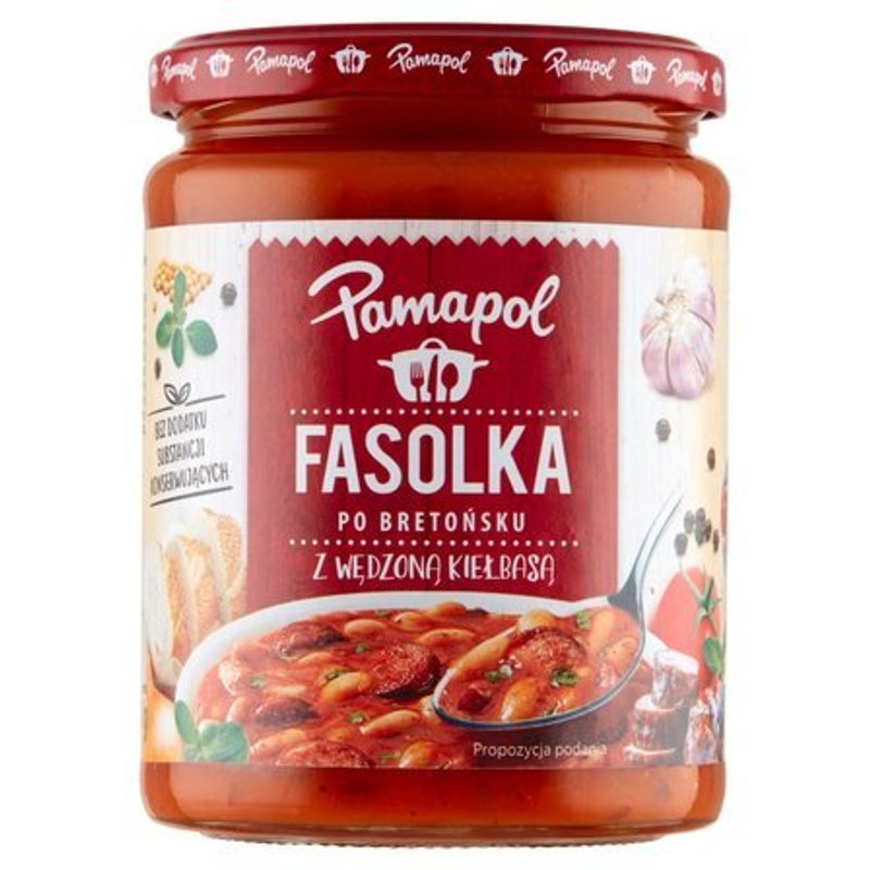 Image of Pamapol Beans In Breton Style With Smoked Sausage 500 G