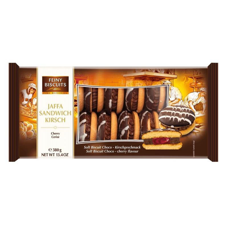 Feiny Biscuits Jaffa Sandwich Chocolate-cherry 380g Cocoa-free