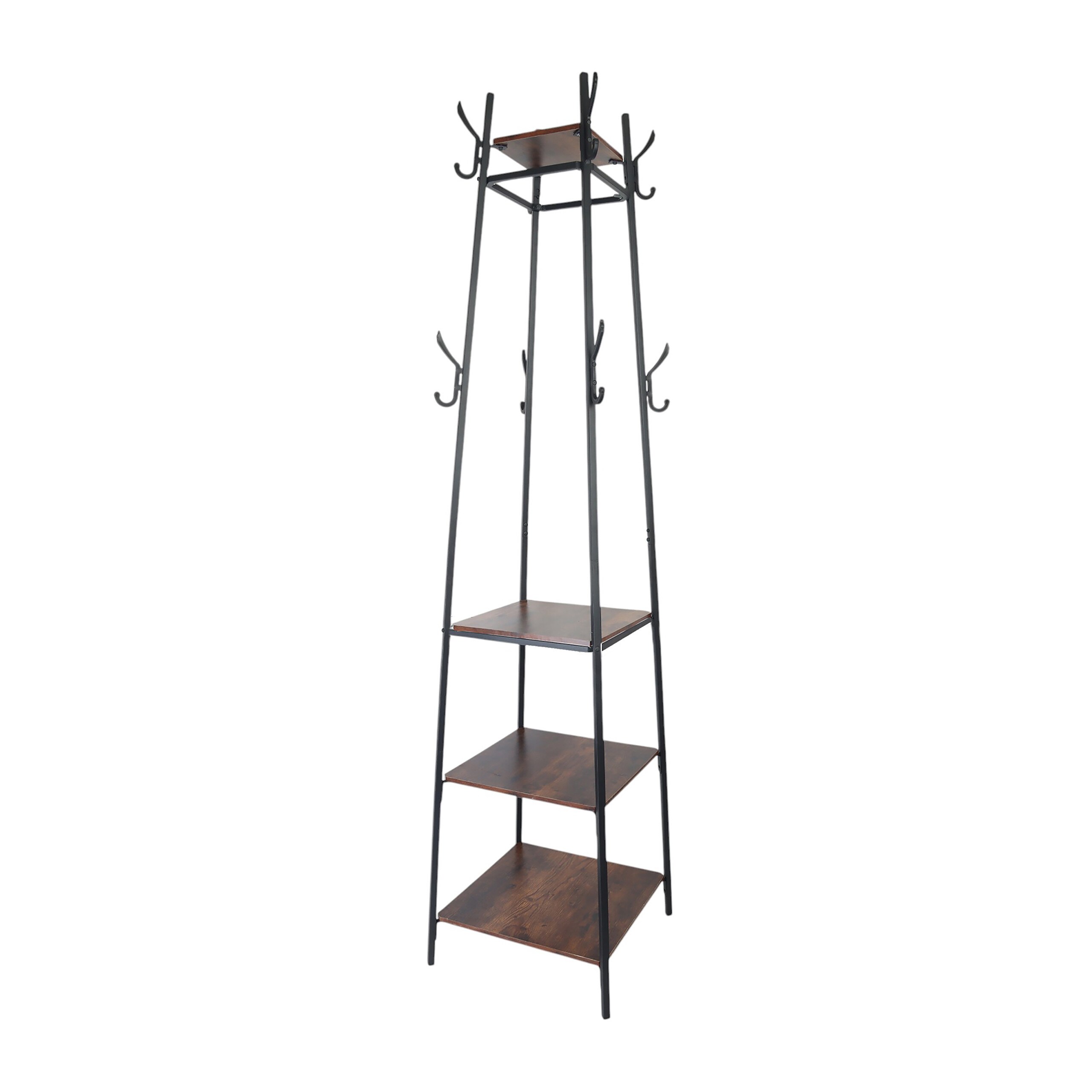 Clothing Rack In Black/dark Brown - (w)43 X (h)180 X (d)43 Cm