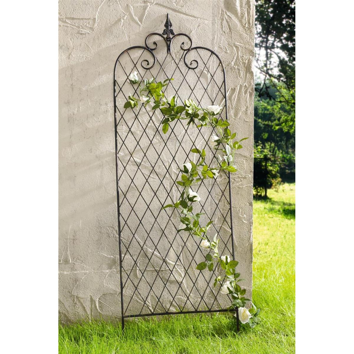 Image of Trellis "" Made Of Metal With , 115 Cm High, Trellis Aid, Trellis Frame, Garden Stake, Decorative Stake, Garden Decoration, Climbing Aid, Plant Trellis For Climbing Plants