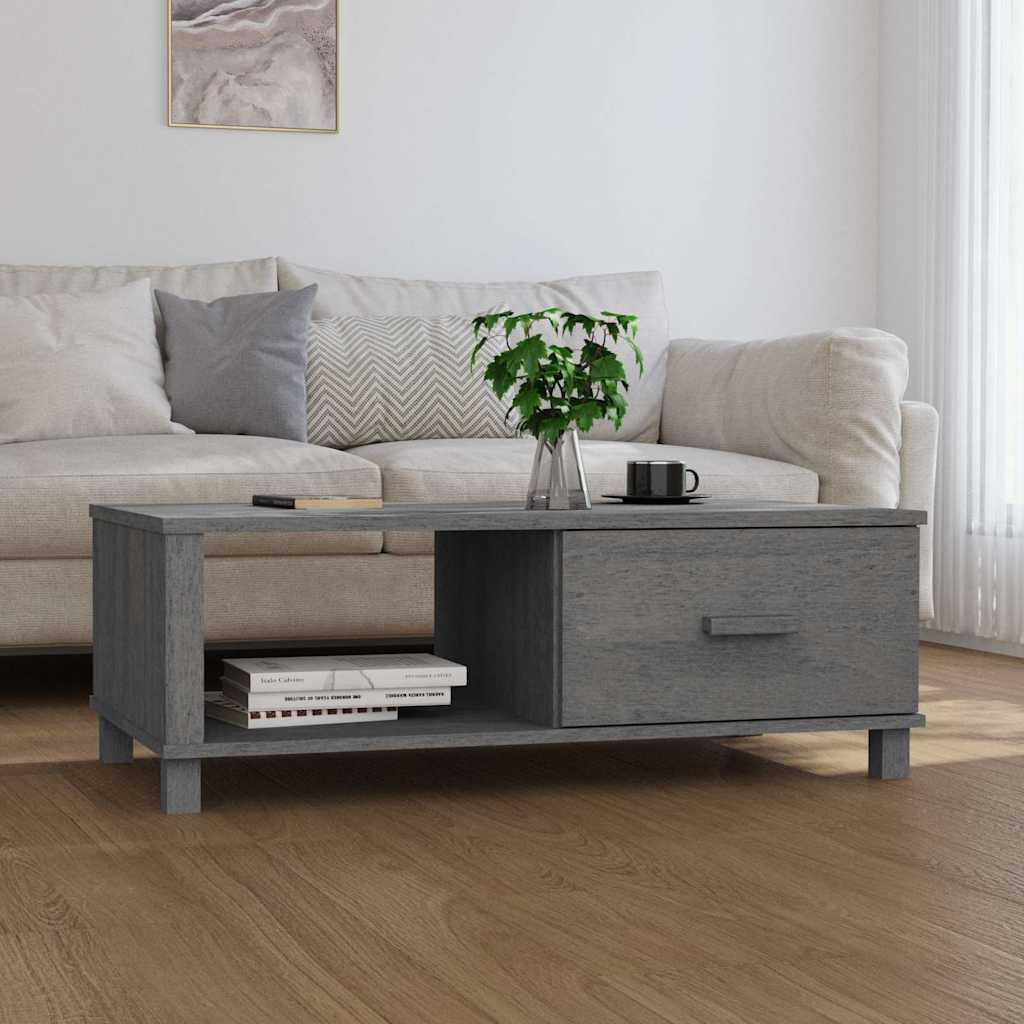 Image of Hamar Solid Pine Wood Side Table, 100x55x35 Cm - Of Color