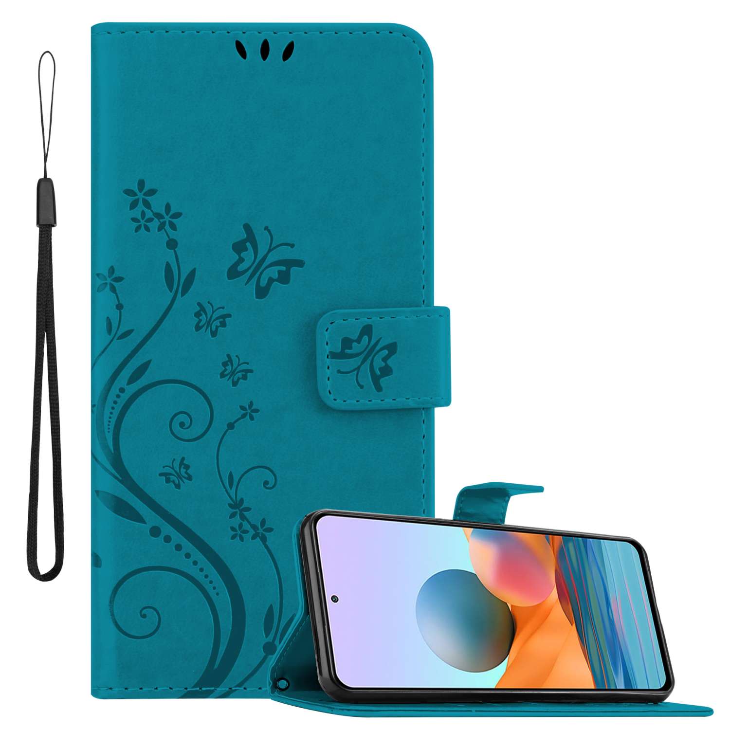 Compatible Case For Xiaomi Redmi Note 10 Pro Case, Protective Case In With Magnetic Closure, Stand Function And Card Slots, Flip Case Flower Cover Phone Case Book Bag.
