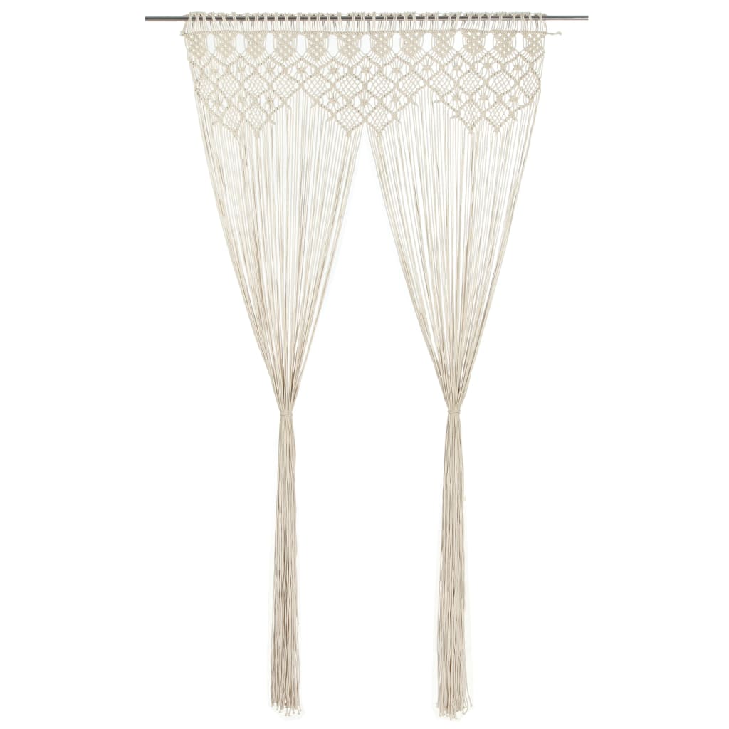 Vidaxl Macrame Door Window Curtain 140x240cm Tapestry Decor