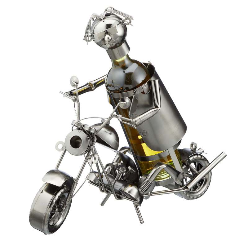Image of Motorcycle Wine Bottle Holder, 27cm