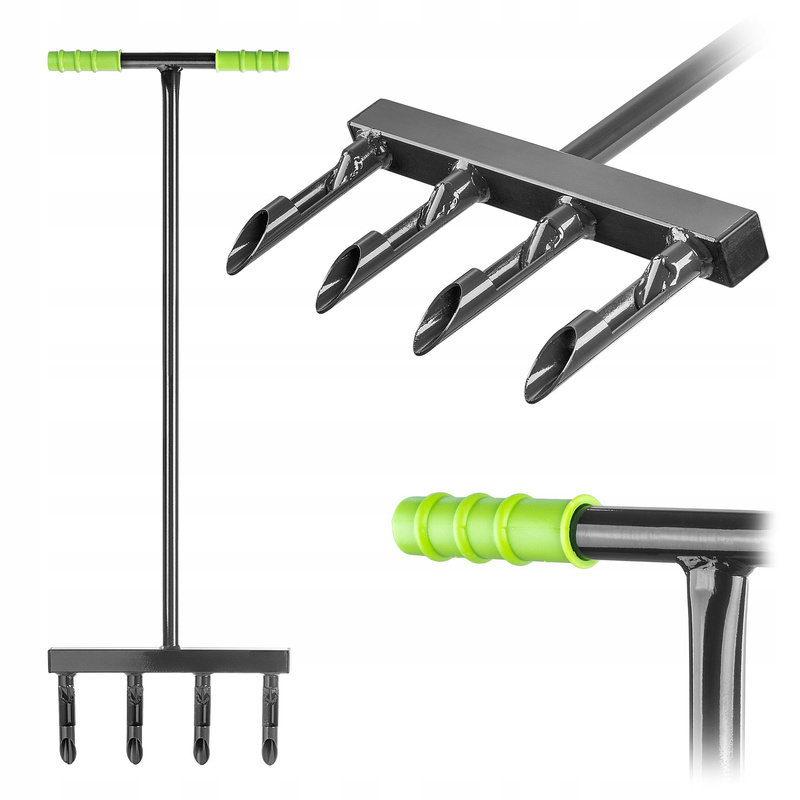 Kadax Handheld Tube Aerator 36cm Spikes Lawn Aeration Fork Aerator