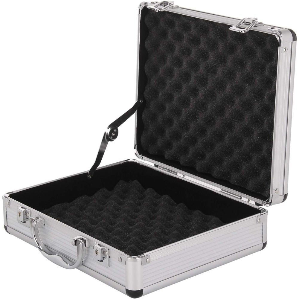 Lockable Silver Flight Case Tool Box for Instruments & Cameras