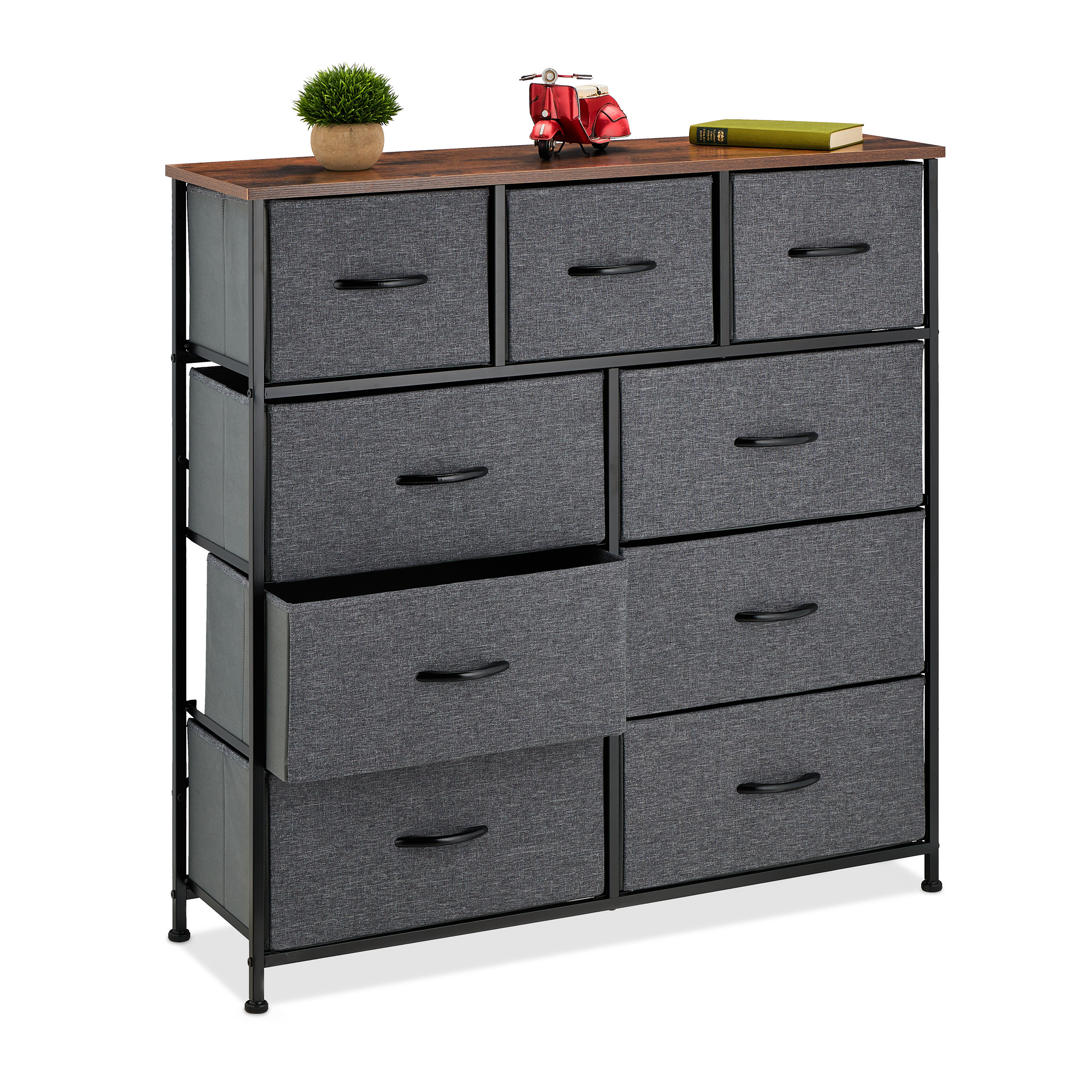 Dresser In Gray/brown - (w)100 X (h)100 X (d)30 Cm